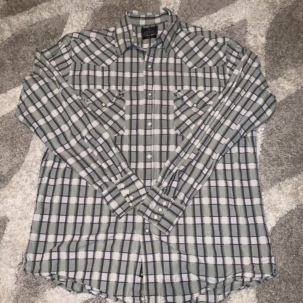 Lucky Brand Men's Long Sleeve Cowboy Western Shirt